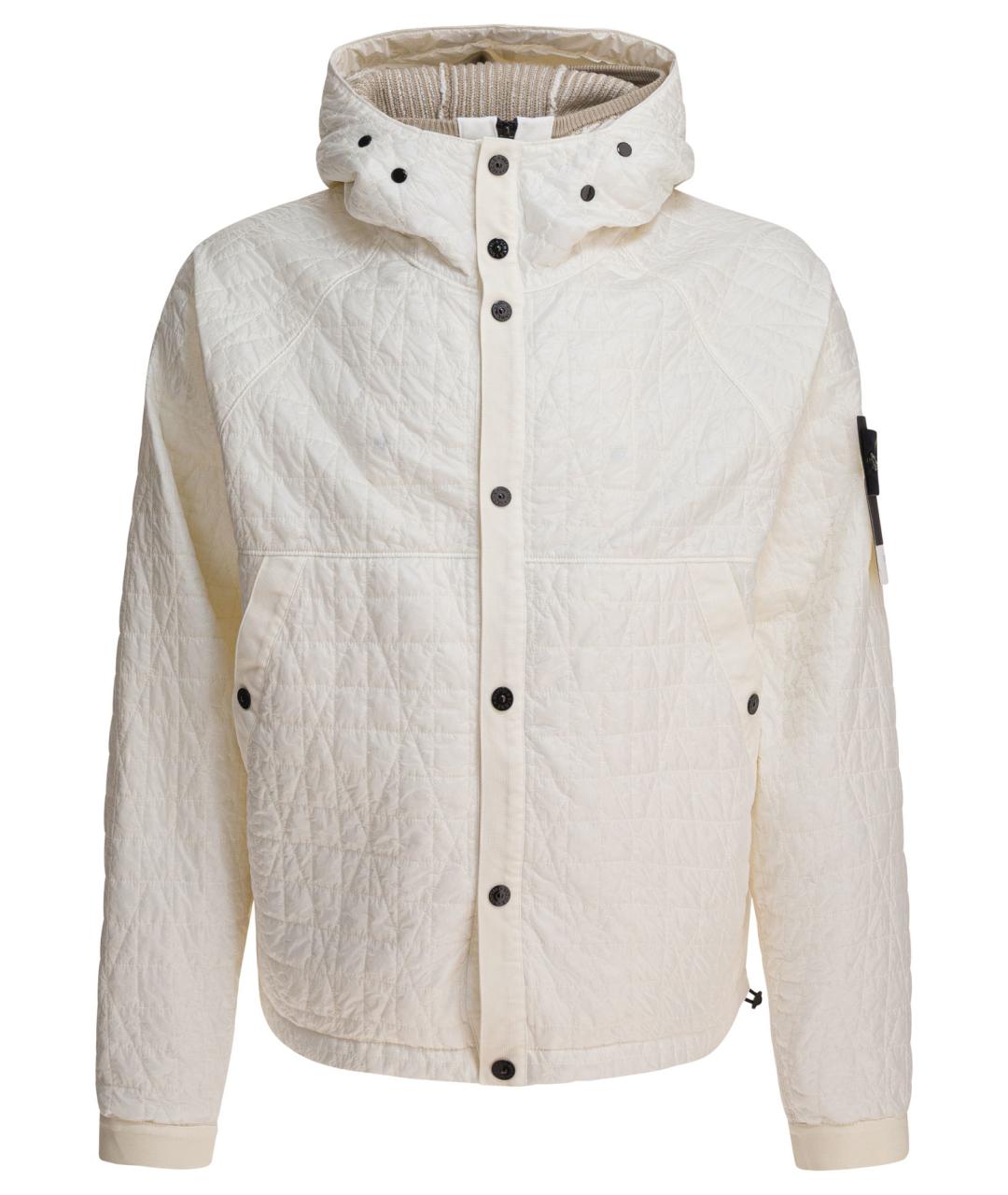 STONE ISLAND Белая полиамидовая куртка, фото 1