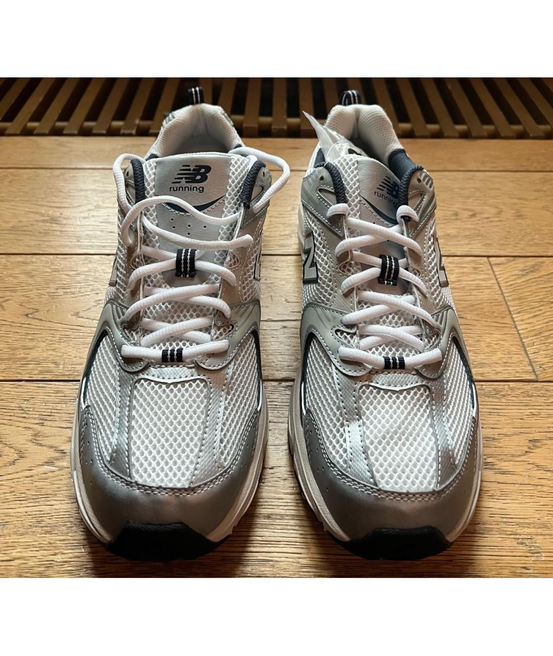 NEW BALANCE Серебряные низкие кроссовки / кеды, фото 2