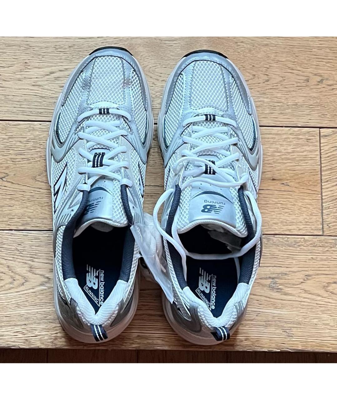 NEW BALANCE Серебряные низкие кроссовки / кеды, фото 3