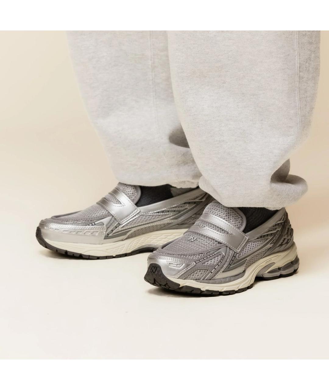 NEW BALANCE Серые лоферы, фото 7