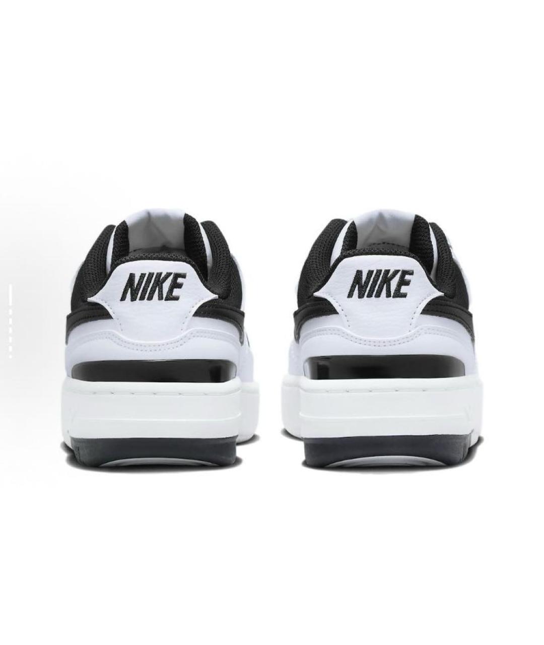 NIKE Белые кожаные низкие кроссовки / кеды, фото 4