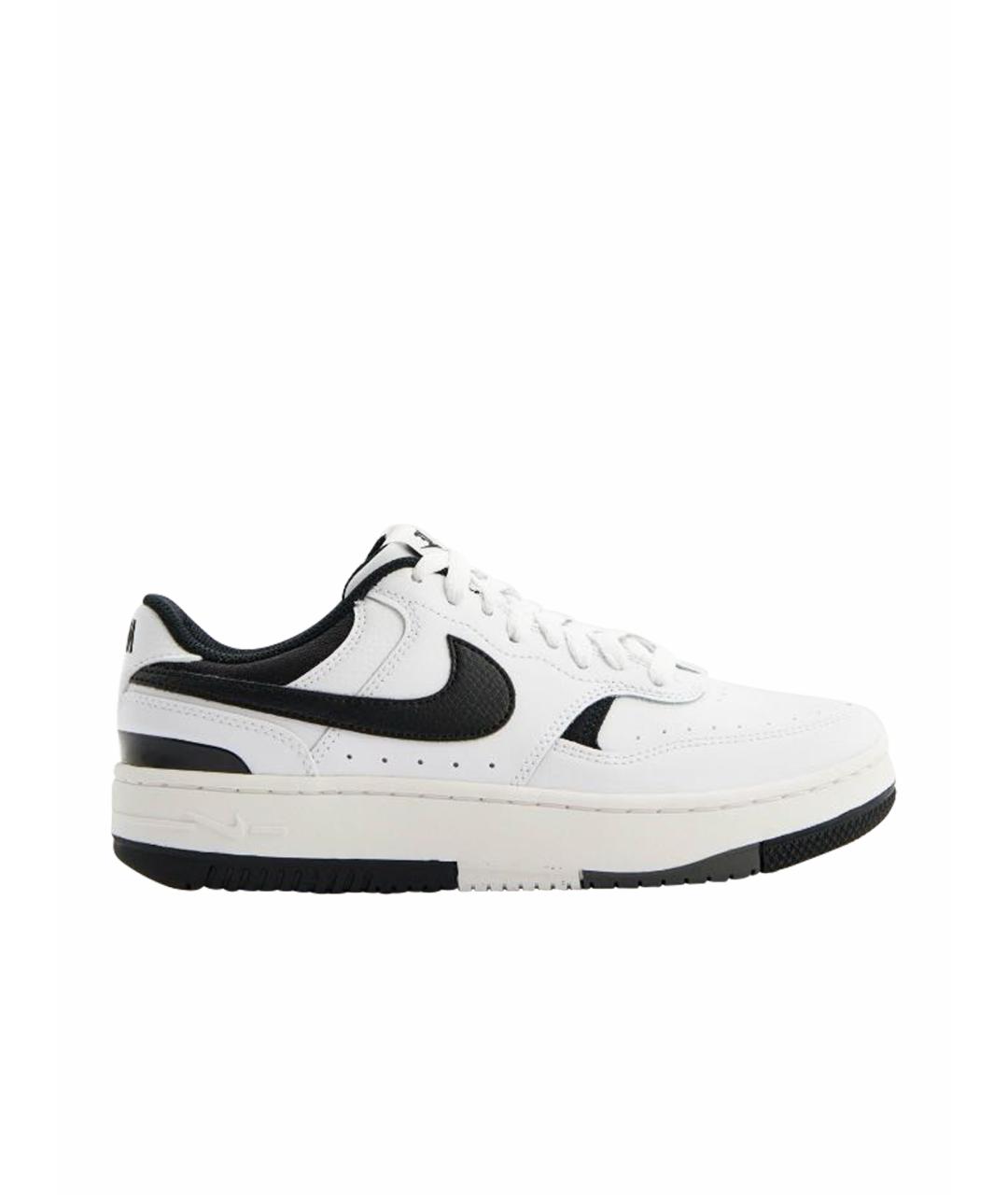 NIKE Белые кожаные низкие кроссовки / кеды, фото 1