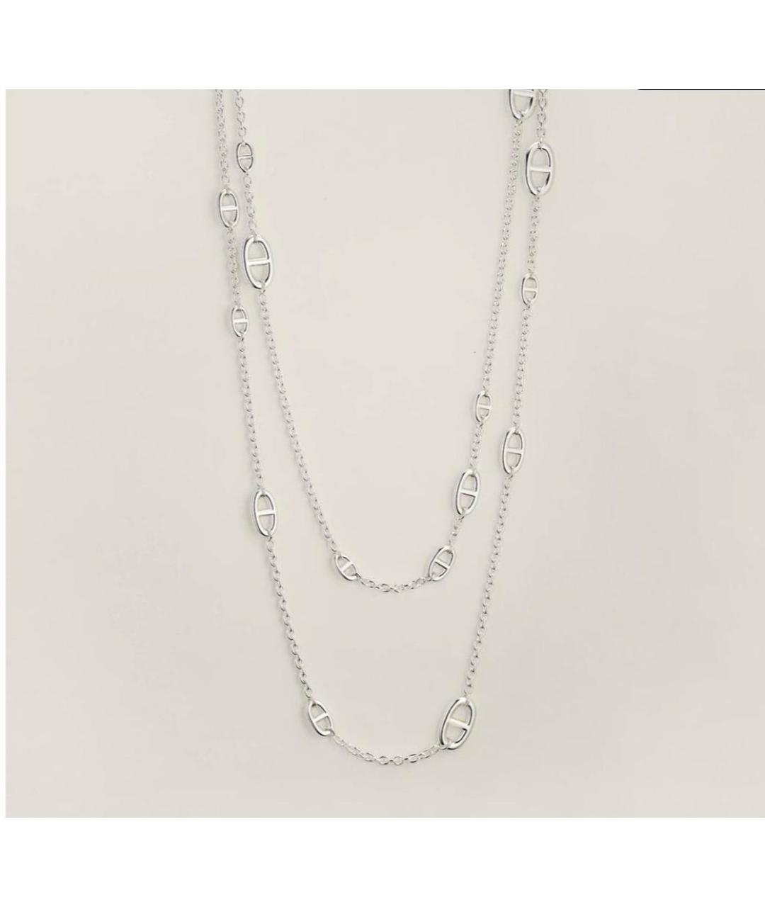 HERMES Серебряное серебряное колье, фото 3
