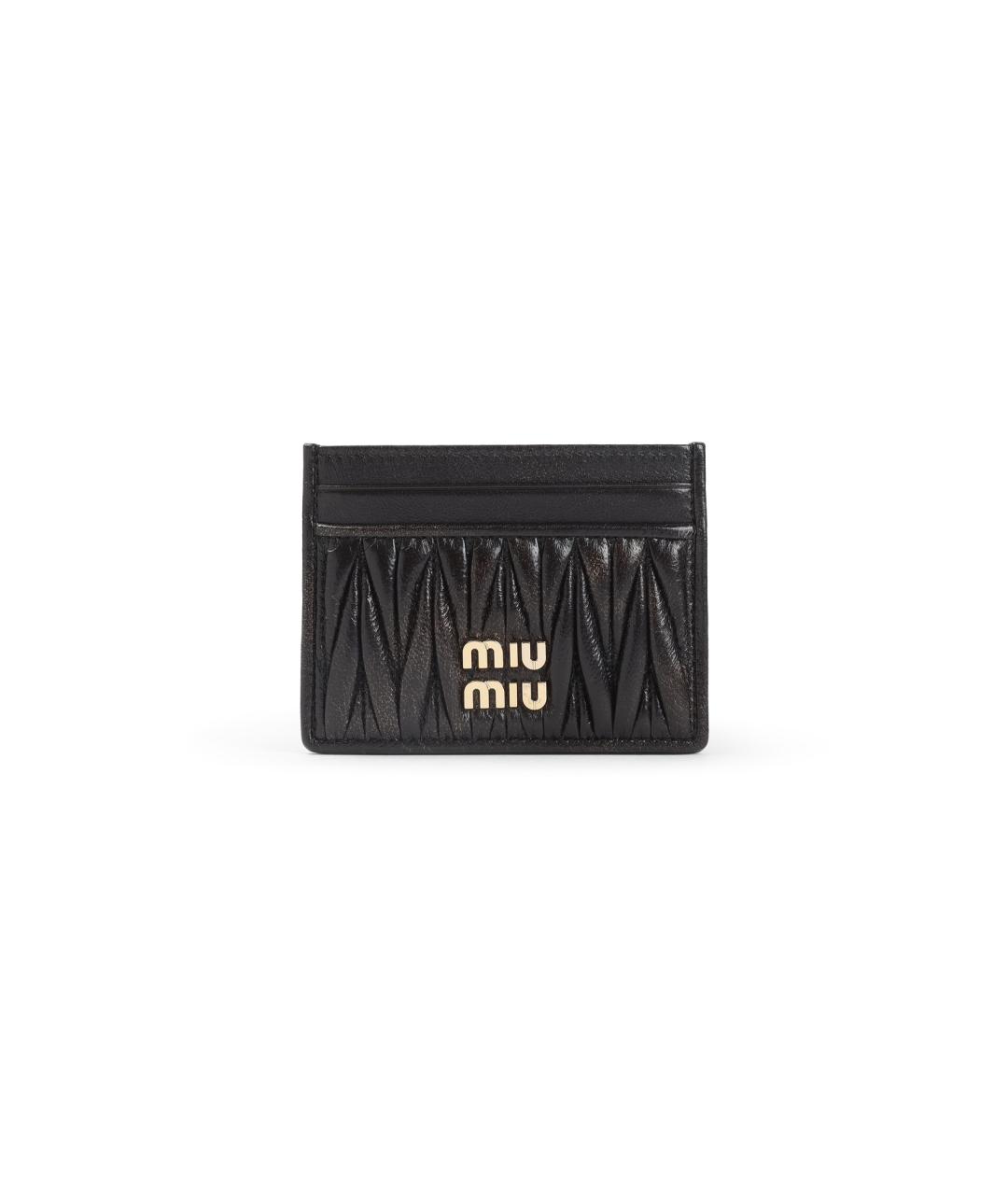 MIU MIU Коричневый кожаный кардхолдер, фото 1