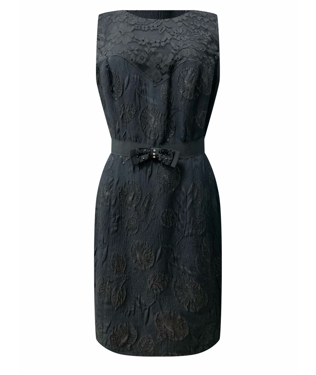 CAVALLI CLASS Черное хлопковое платье, фото 1
