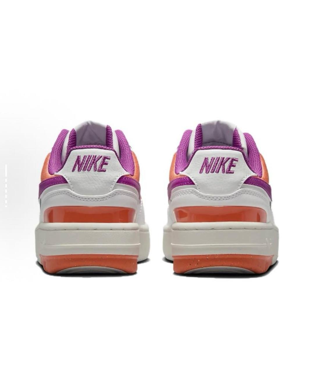 NIKE Белые кожаные низкие кроссовки / кеды, фото 6