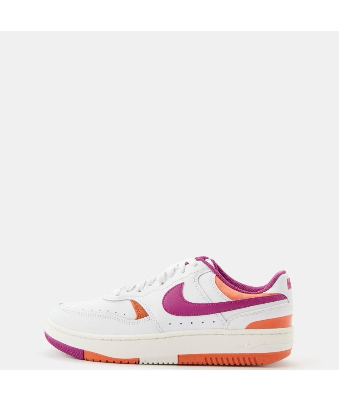 NIKE Белые кожаные низкие кроссовки / кеды, фото 2