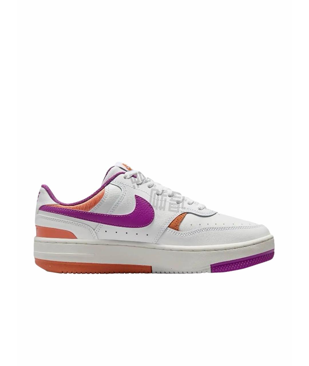 NIKE Белые кожаные низкие кроссовки / кеды, фото 1