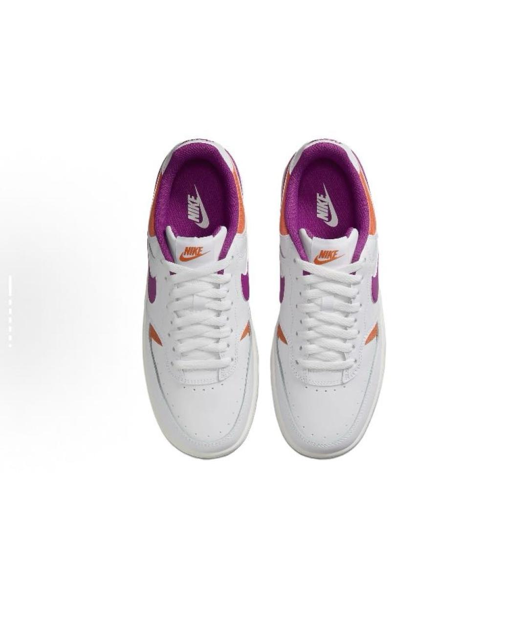 NIKE Белые кожаные низкие кроссовки / кеды, фото 5