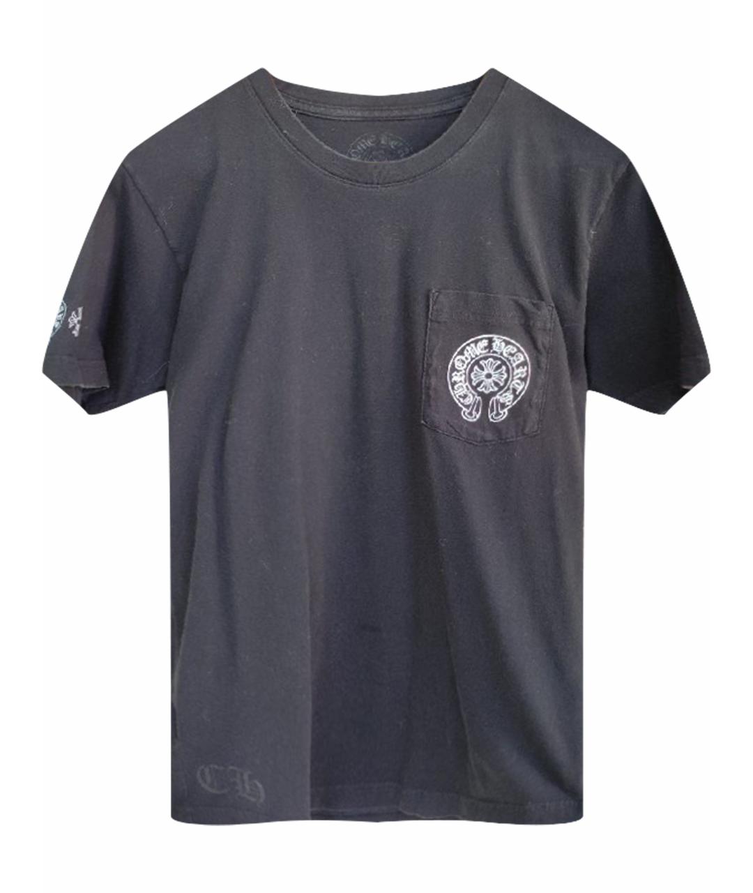 CHROME HEARTS Черная хлопковая футболка, фото 1
