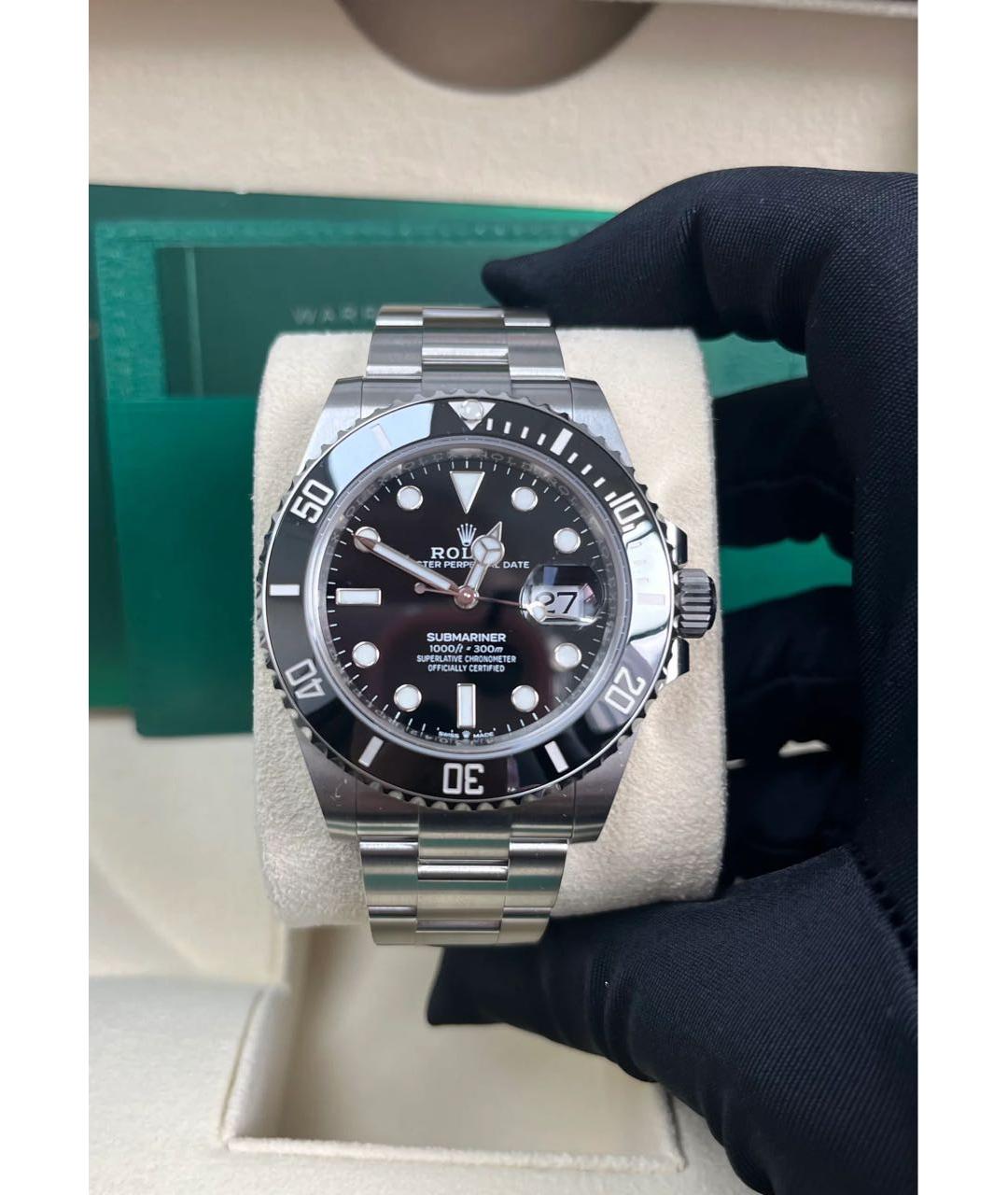 ROLEX Черные часы, фото 3