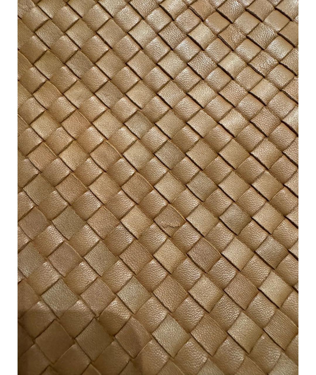 BOTTEGA VENETA Коричневая кожаная сумка с короткими ручками, фото 3