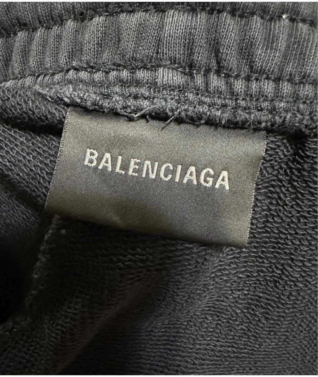 BALENCIAGA Черные хлопковые повседневные брюки, фото 6