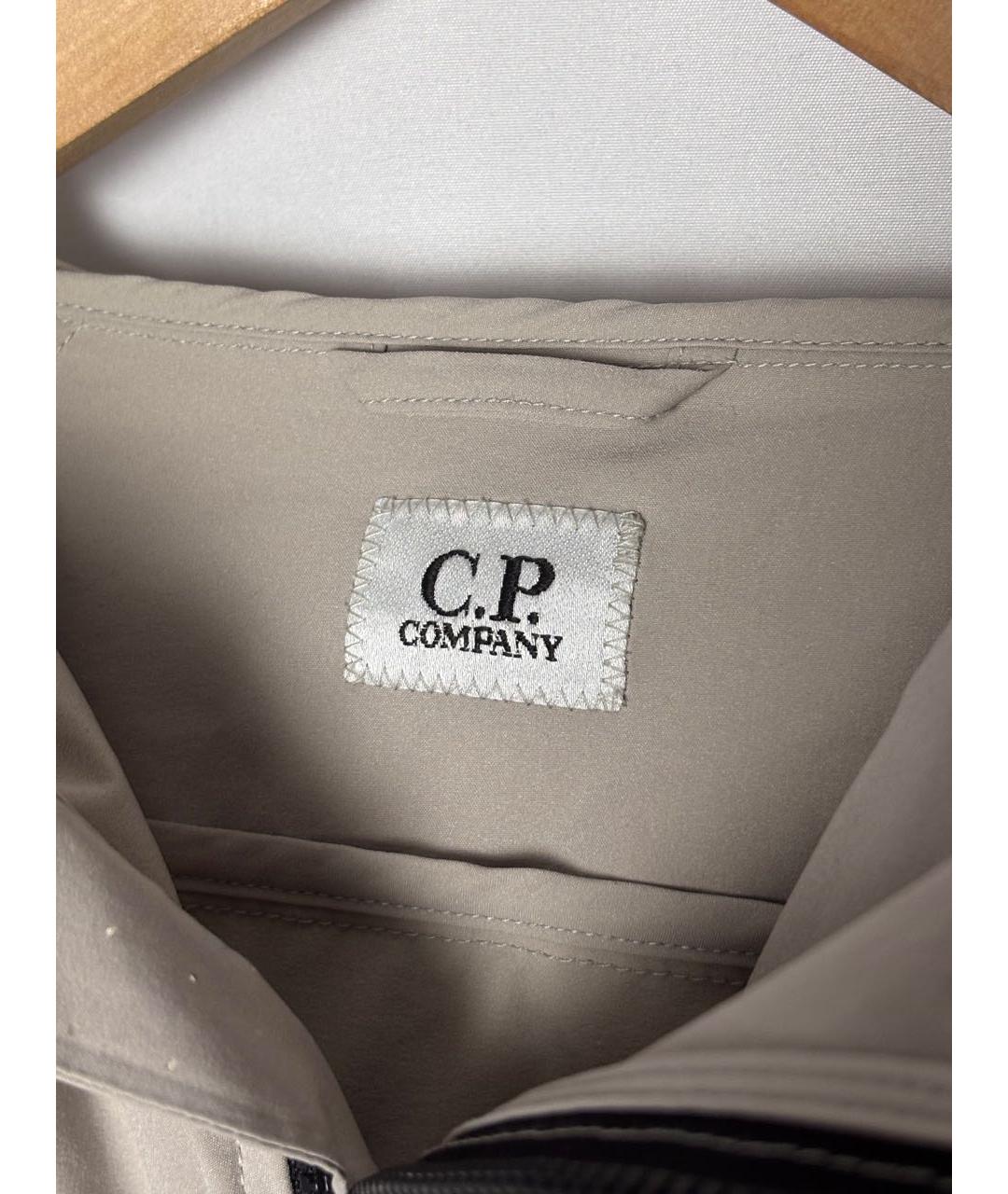 CP COMPANY Бежевая полиэстеровая спортивная куртка, фото 3