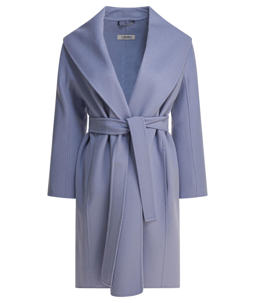 'S MAX MARA Голубое шерстяное пальто, фото 1