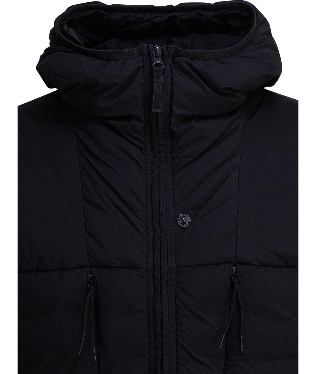 STONE ISLAND Черная полиэстеровая куртка, фото 3