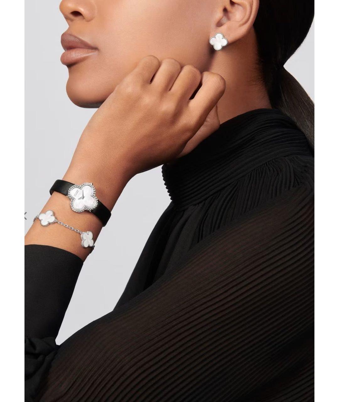 VAN CLEEF & ARPELS Белые серьги из белого золота, фото 6