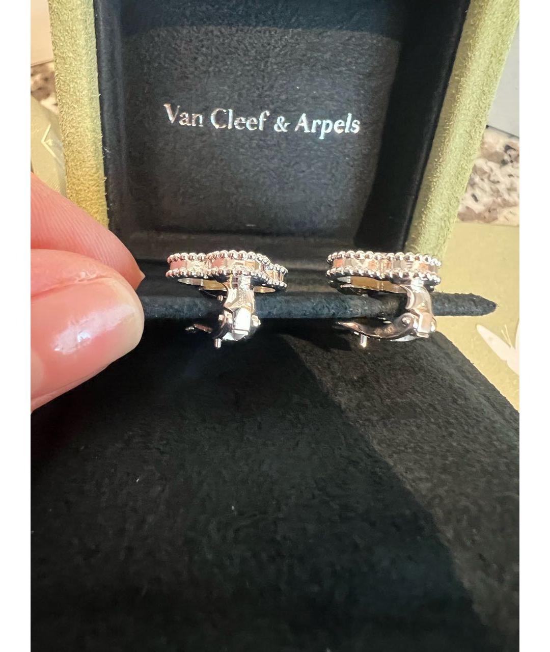 VAN CLEEF & ARPELS Белые серьги из белого золота, фото 3