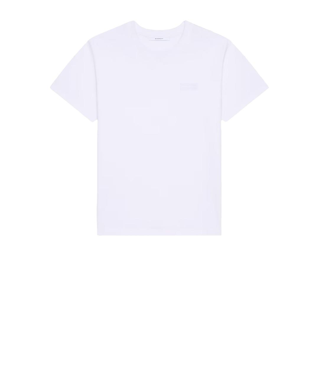 GIVENCHY Белая хлопковая футболка, фото 1