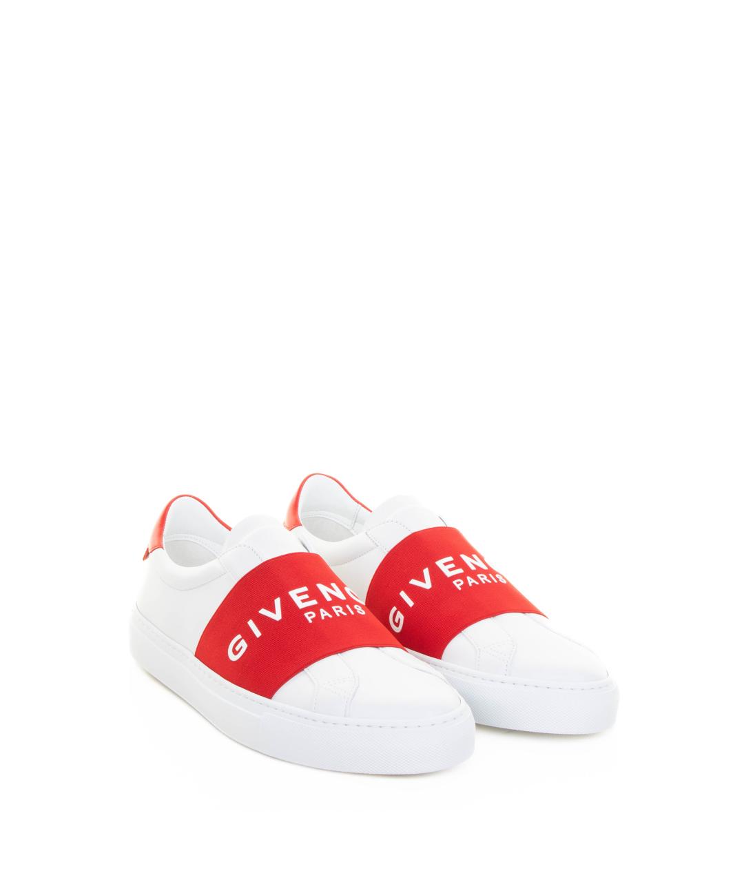 GIVENCHY Белые кожаные слипоны, фото 2