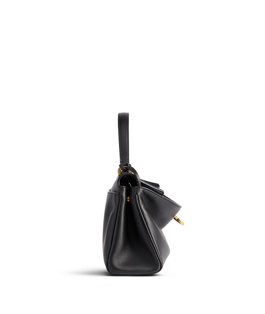 BALENCIAGA Черная кожаная сумка тоут, фото 3