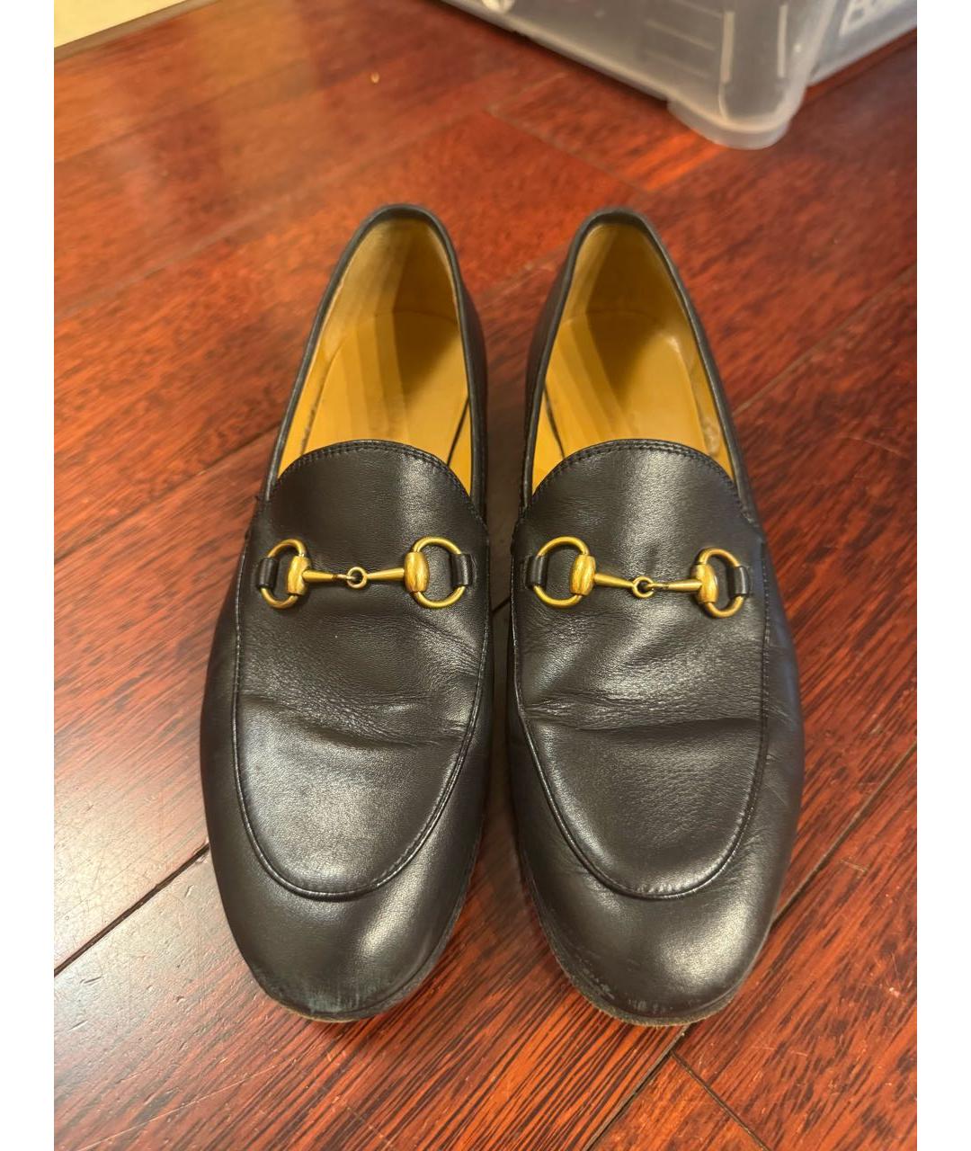 GUCCI Черные кожаные лоферы, фото 2