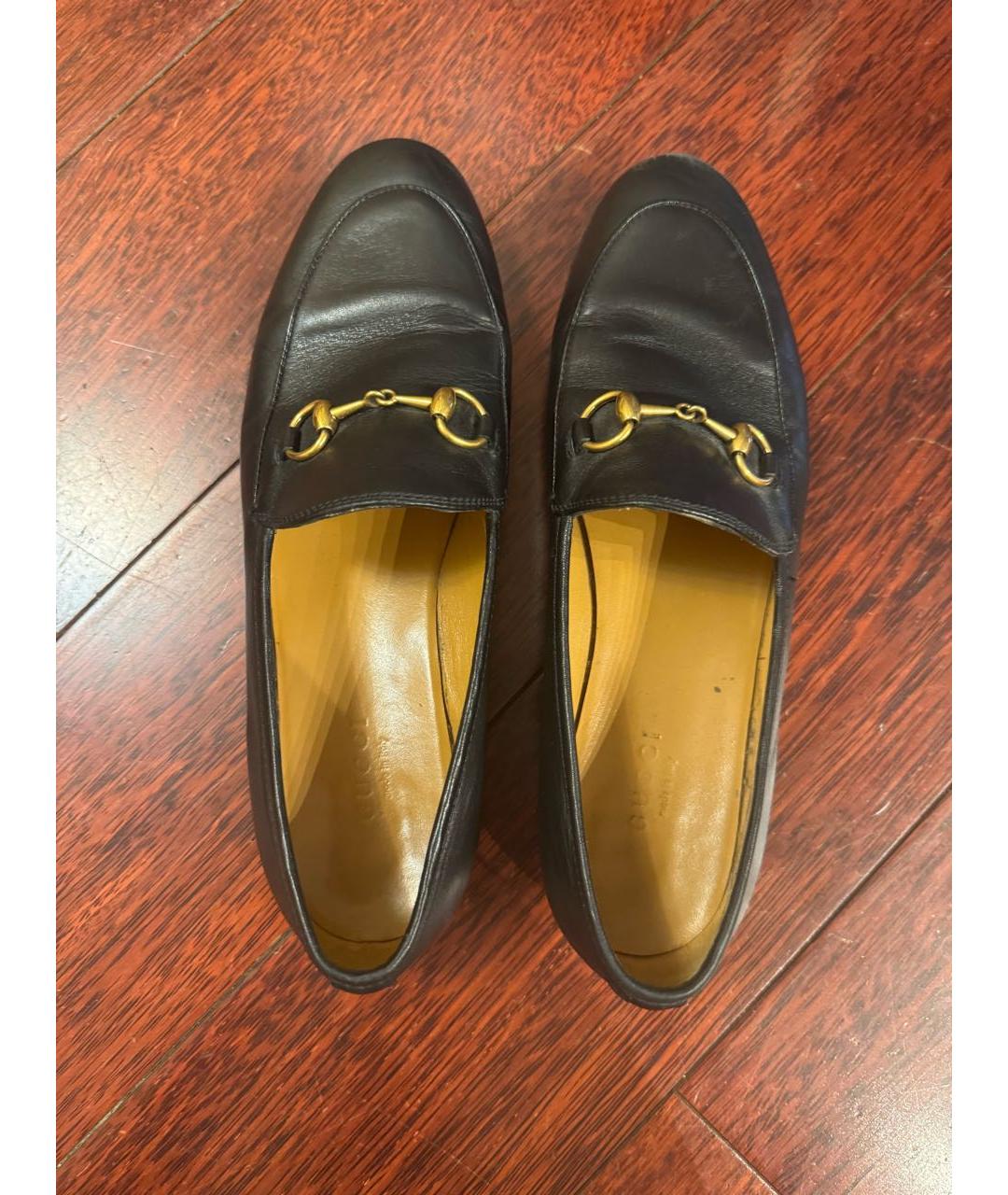 GUCCI Черные кожаные лоферы, фото 3