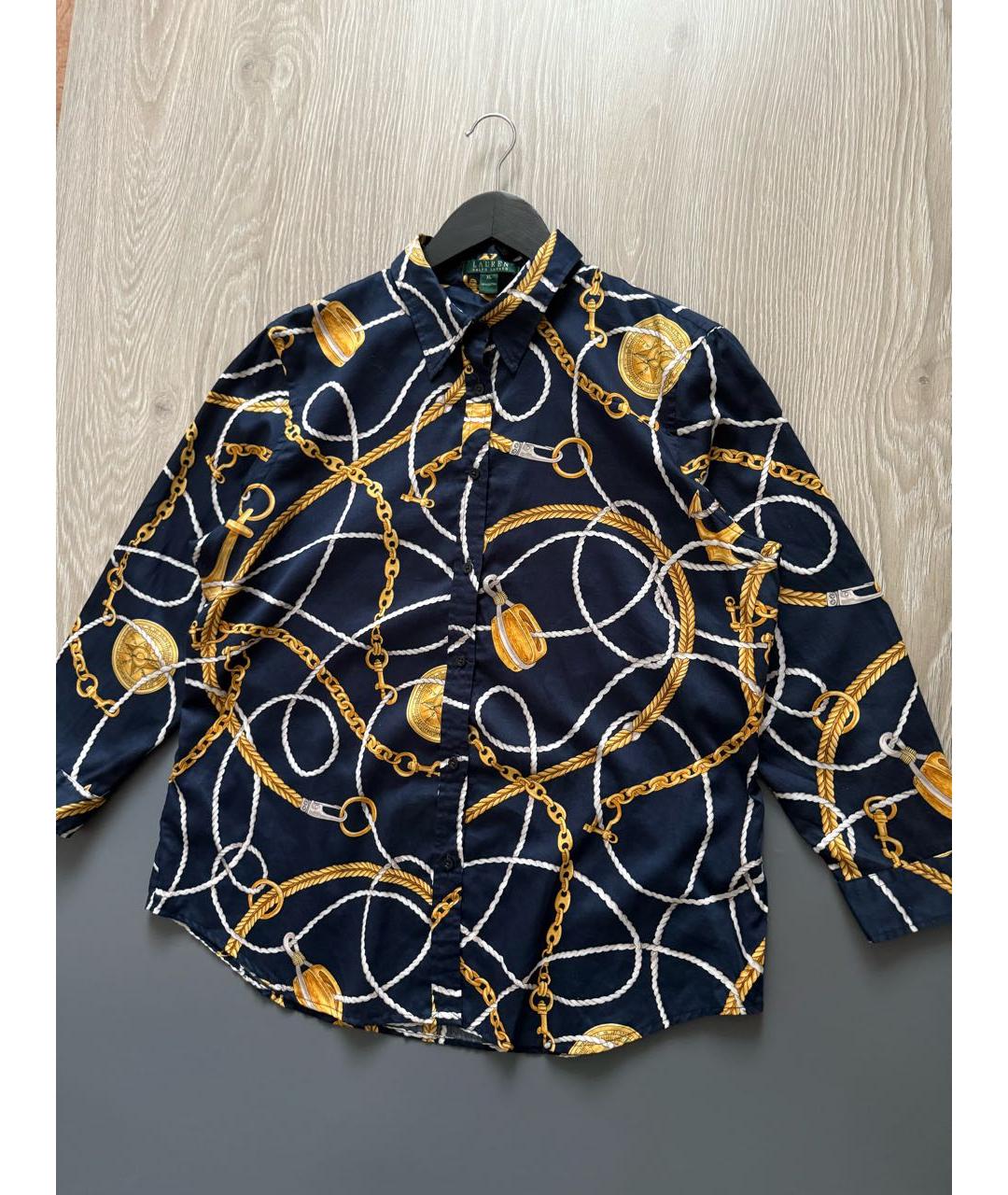 RALPH LAUREN Синяя хлопковая рубашка, фото 2