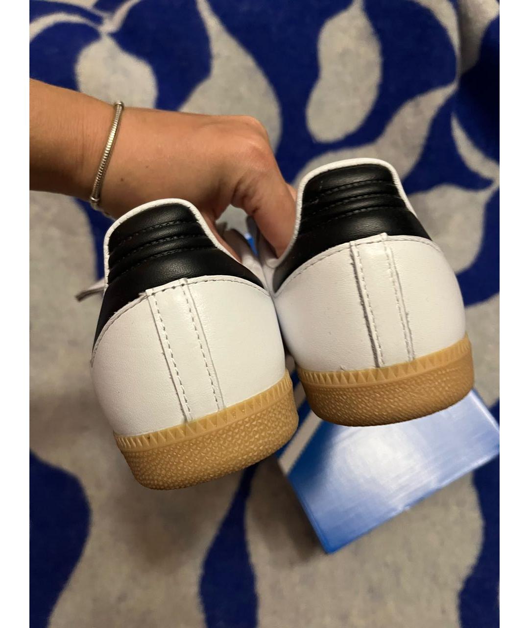 ADIDAS Белые кожаные кроссовки, фото 2