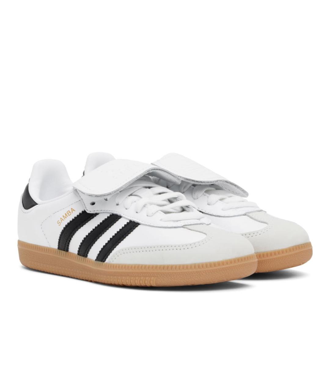 ADIDAS Белые кожаные кроссовки, фото 7