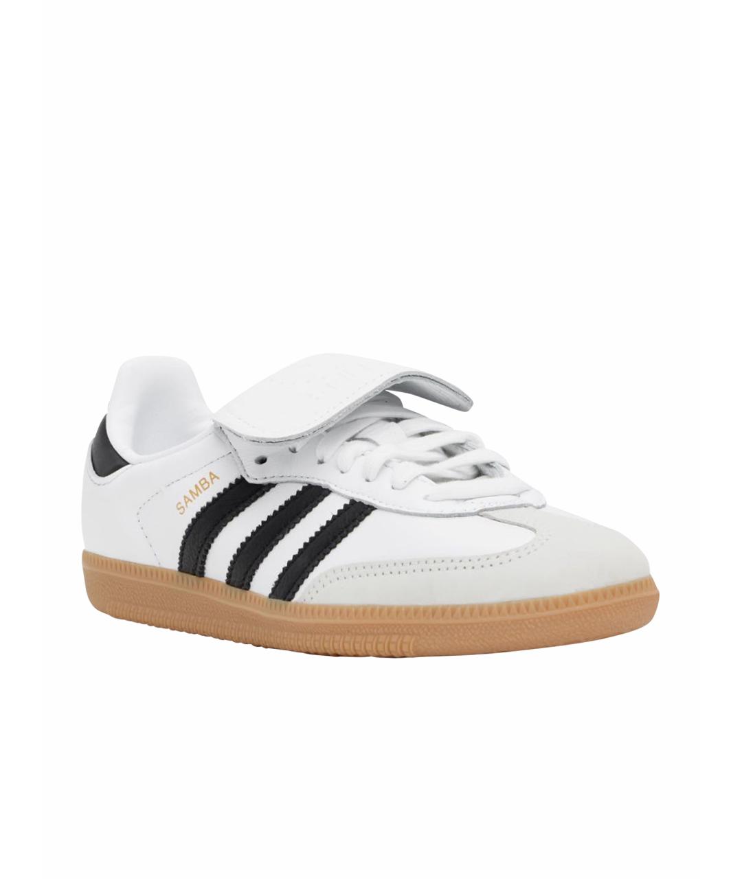 ADIDAS Белые кожаные кроссовки, фото 1