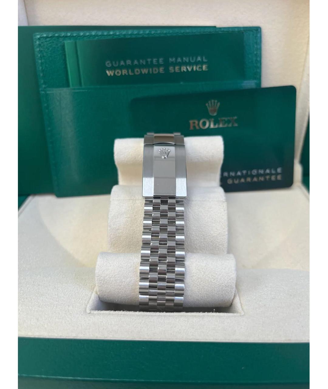 ROLEX Зеленые часы из белого золота, фото 7