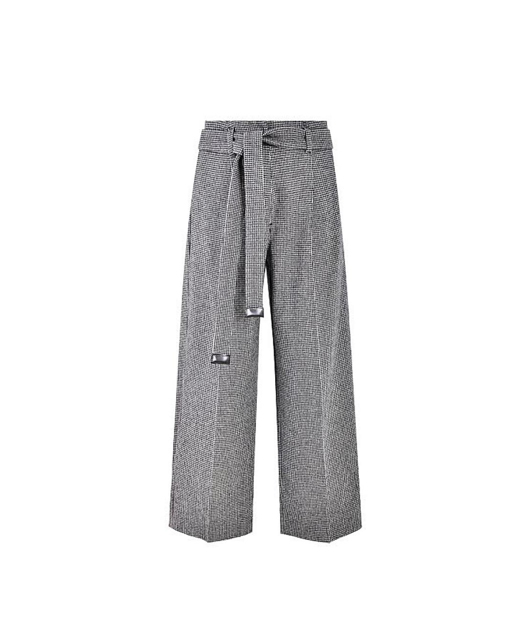 'S MAX MARA Черные шерстяные прямые брюки, фото 1