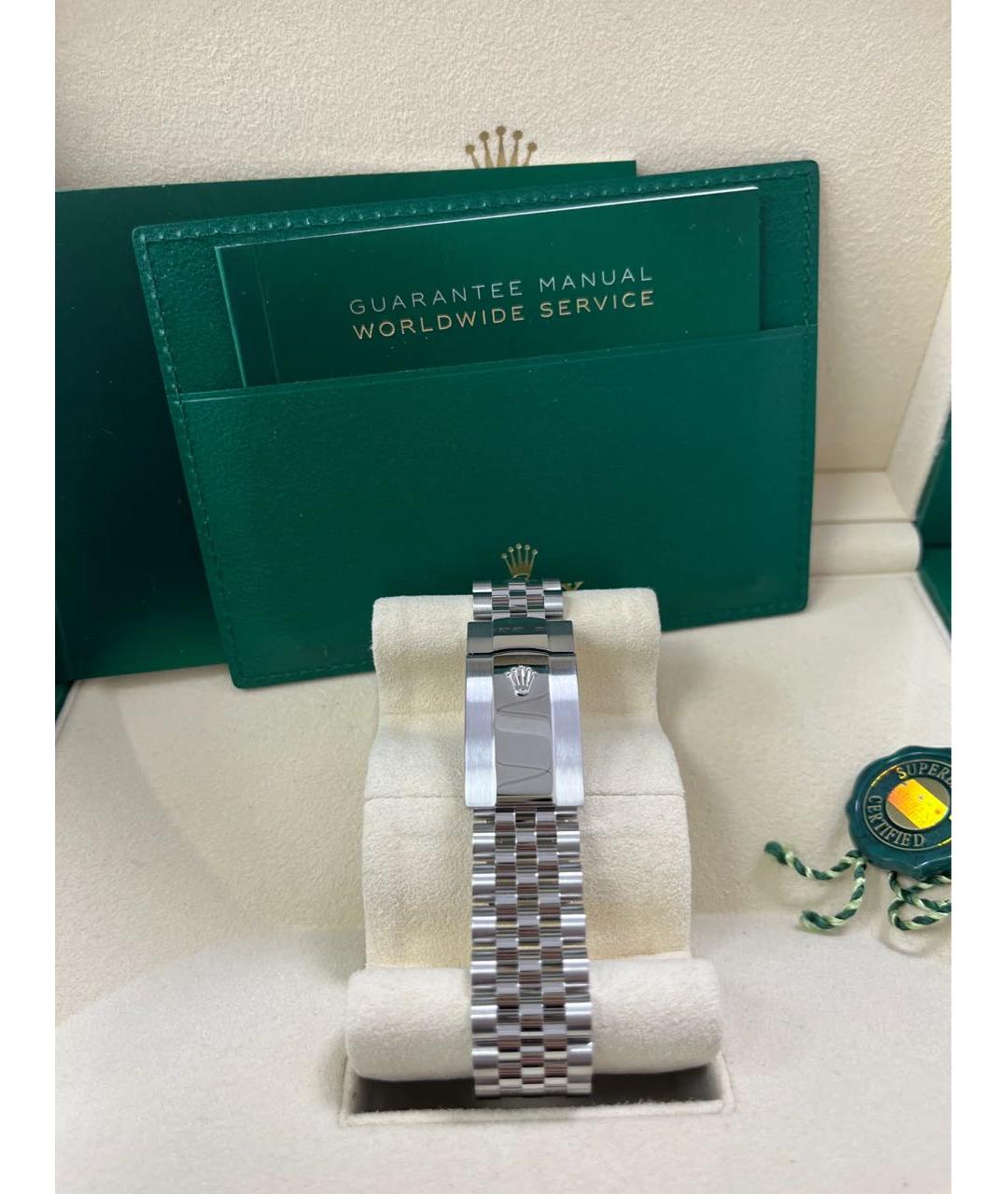 ROLEX Синие часы из белого золота, фото 8