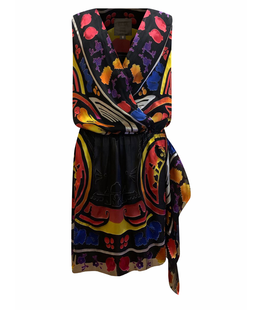 ANNA SUI Мульти шелковое повседневное платье, фото 1