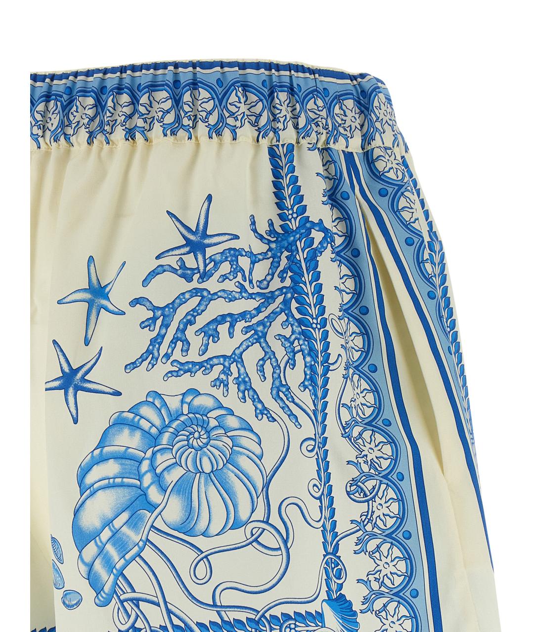 VERSACE Голубые хлопковые шорты, фото 4