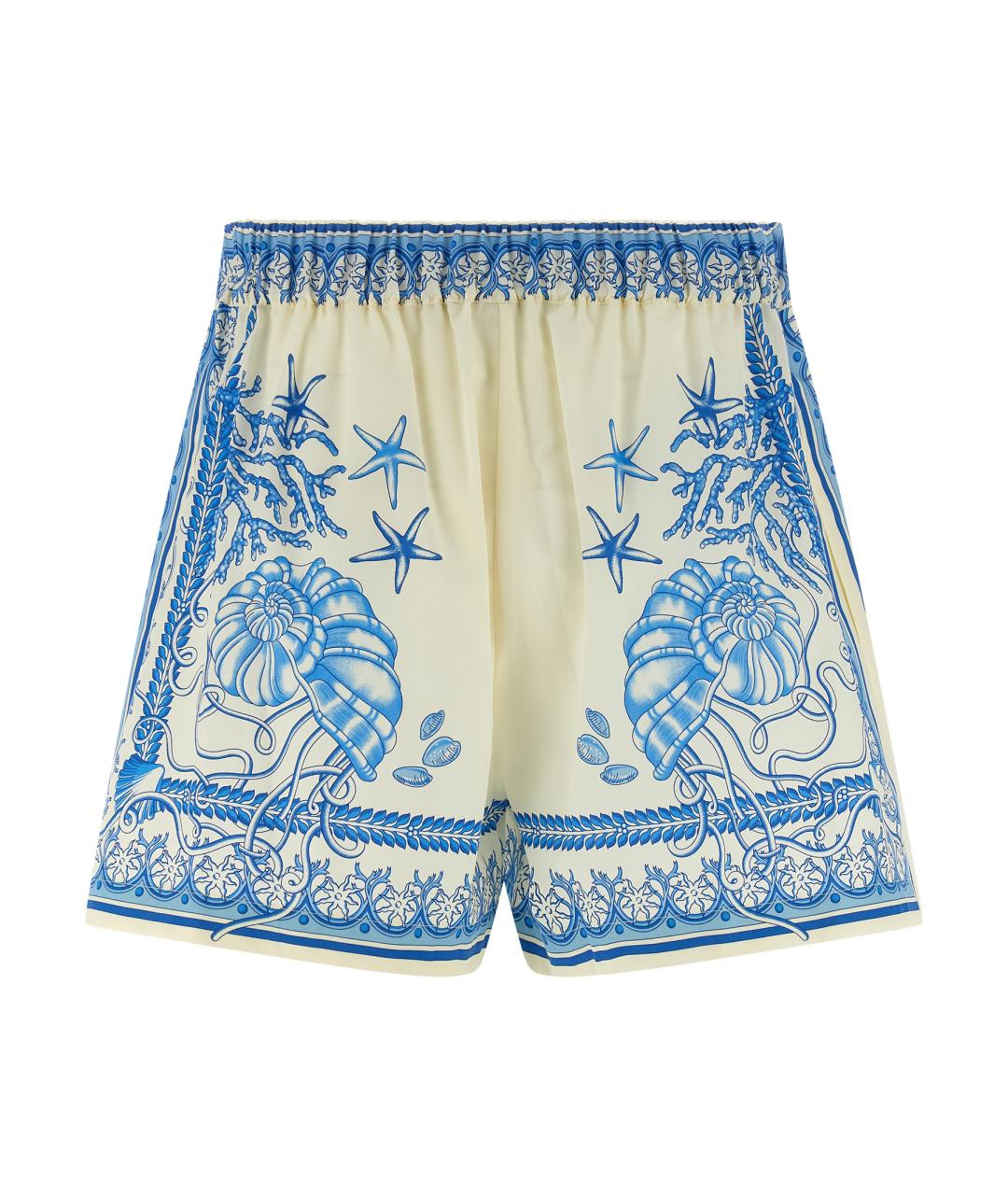 VERSACE Голубые хлопковые шорты, фото 2