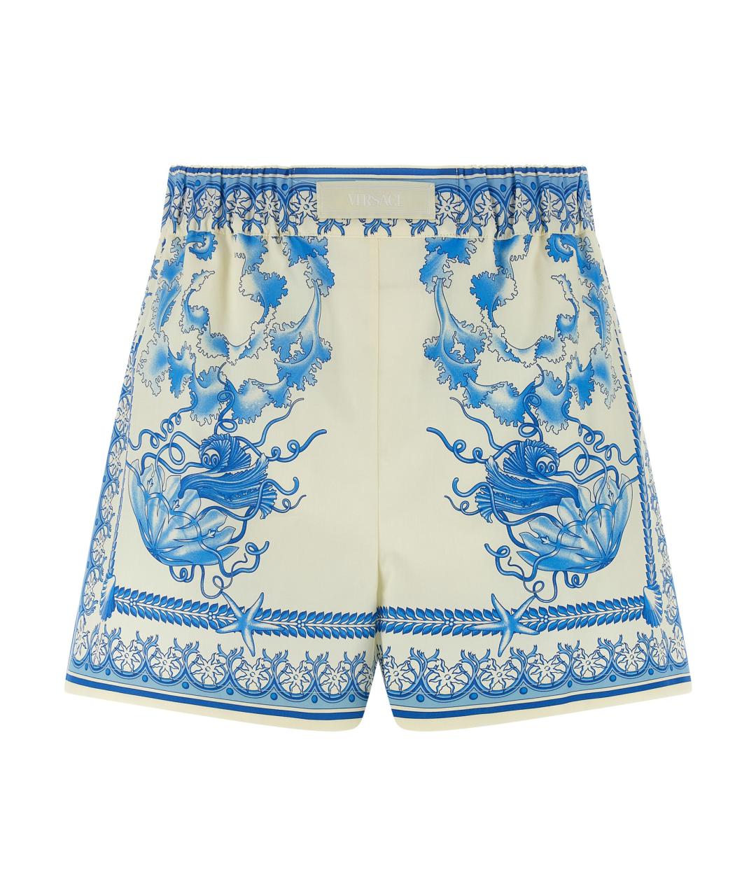 VERSACE Голубые хлопковые шорты, фото 1
