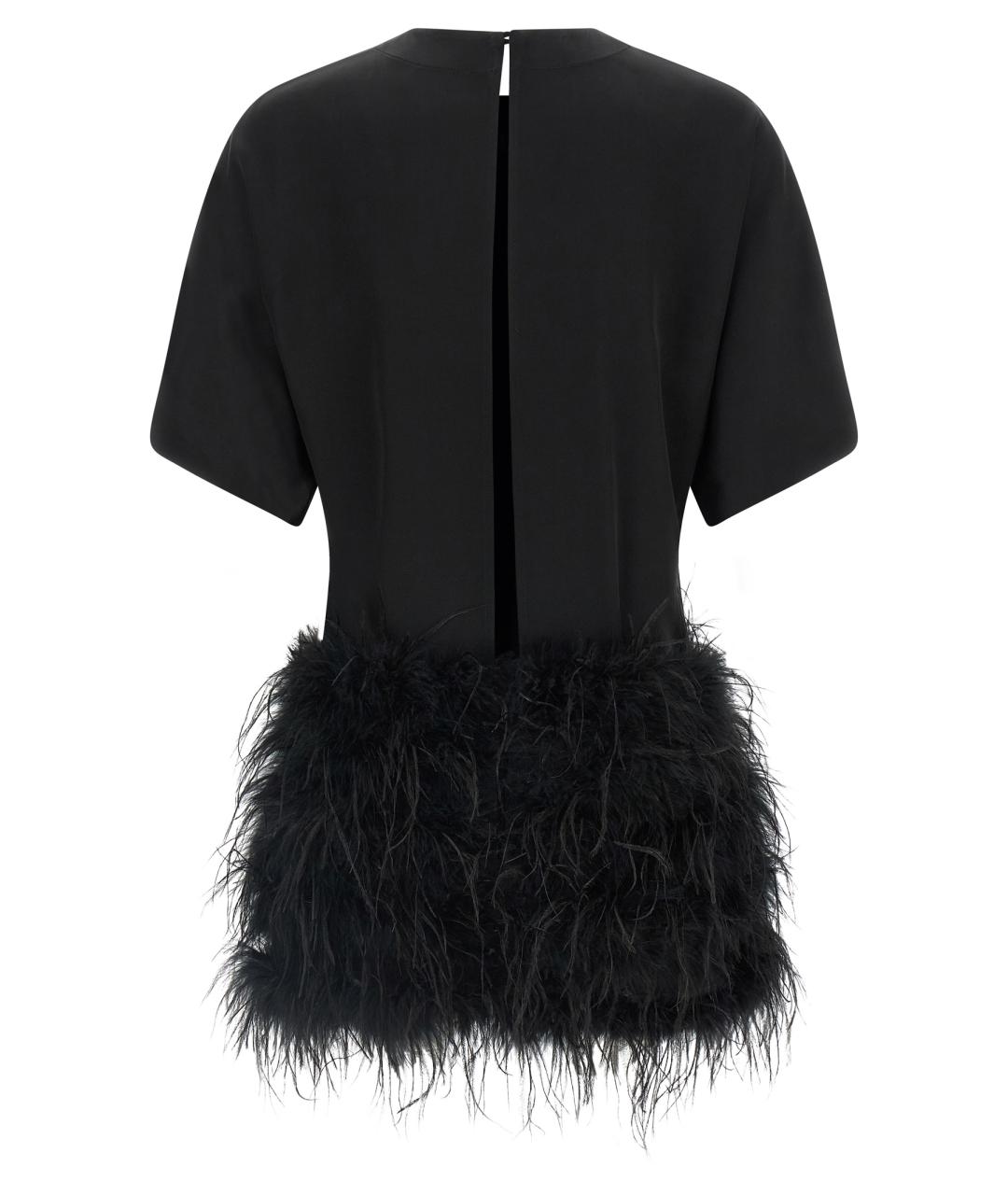 PINKO Черное ацетатное коктейльное платье, фото 2