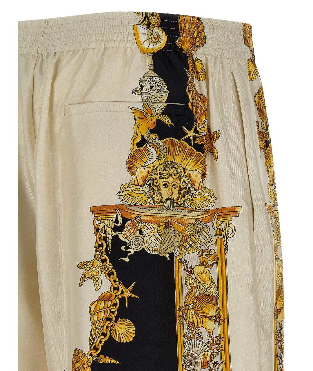 VERSACE Мульти шелковые шорты, фото 4