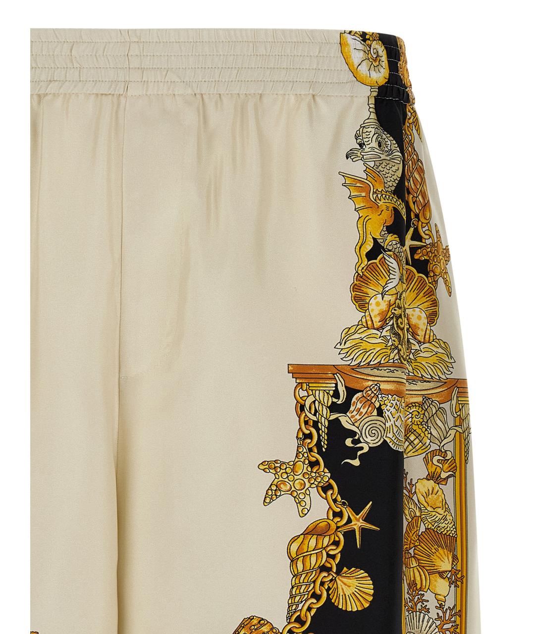 VERSACE Мульти шелковые шорты, фото 3