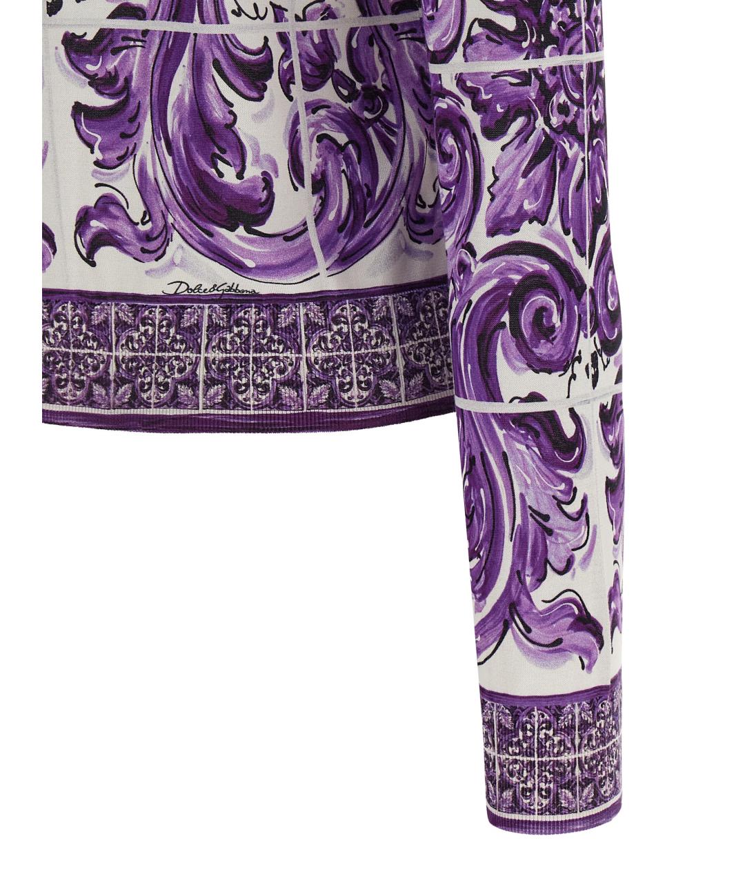 DOLCE&GABBANA Мульти шелковый кардиган, фото 4