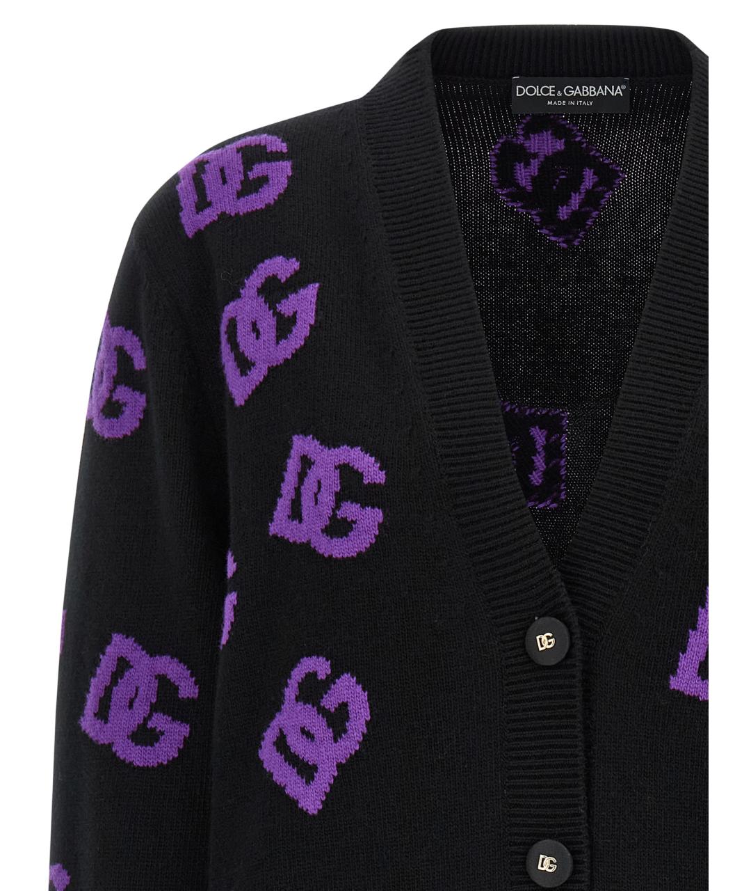 DOLCE&GABBANA Мульти шерстяной кардиган, фото 3