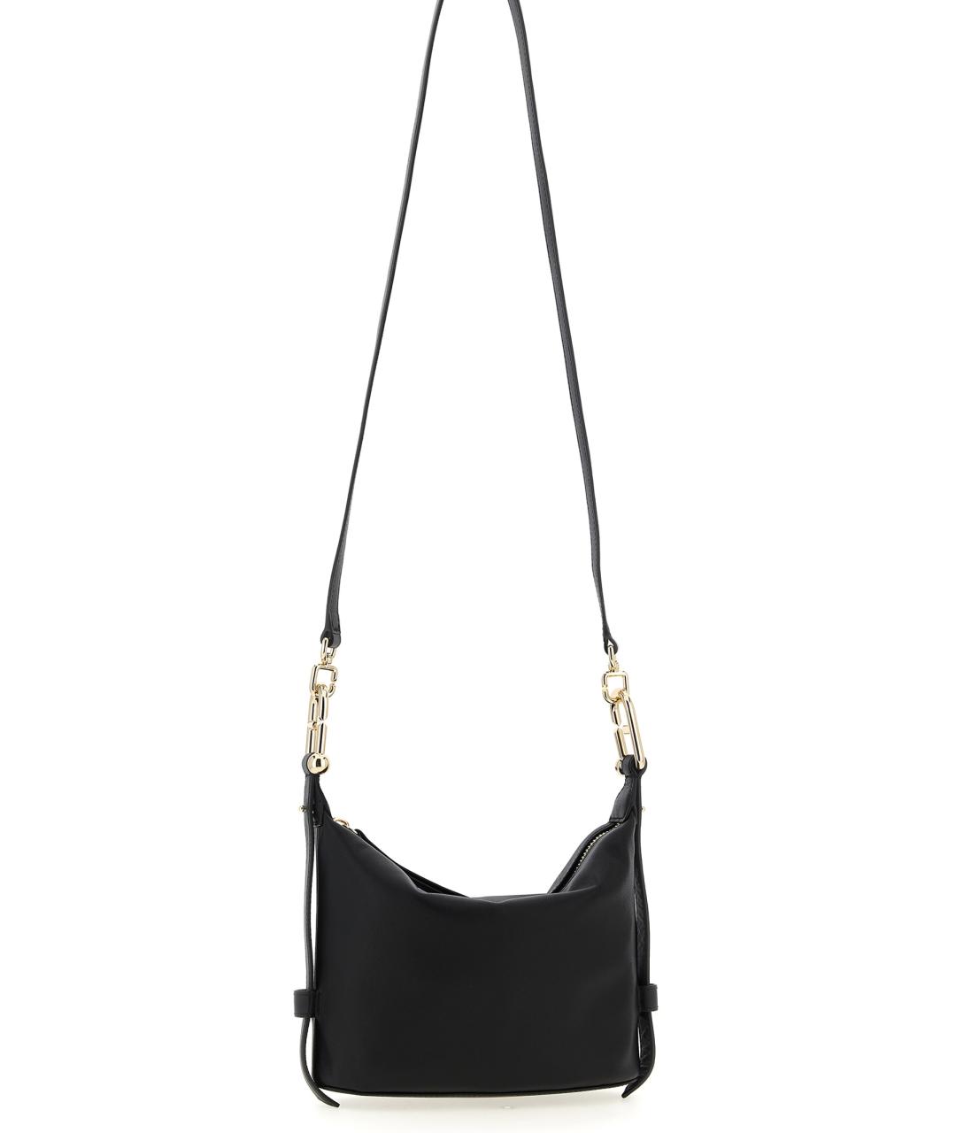 FURLA Черная кожаная сумка через плечо, фото 3