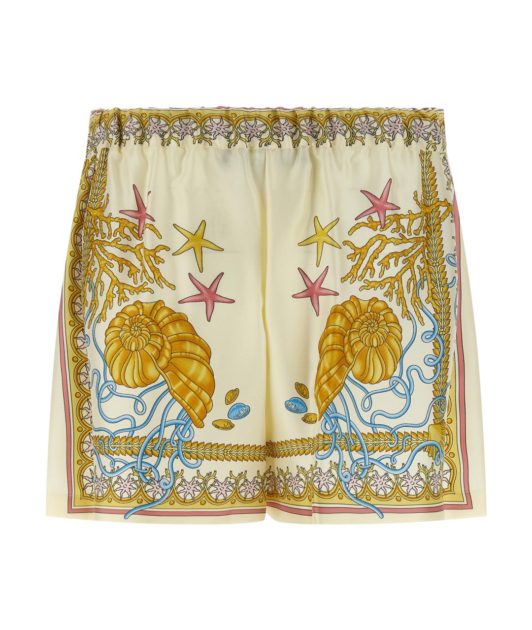 VERSACE Мульти шелковые шорты, фото 2