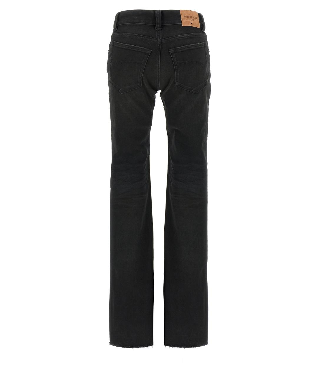 BALENCIAGA Черные хлопковые прямые джинсы, фото 2