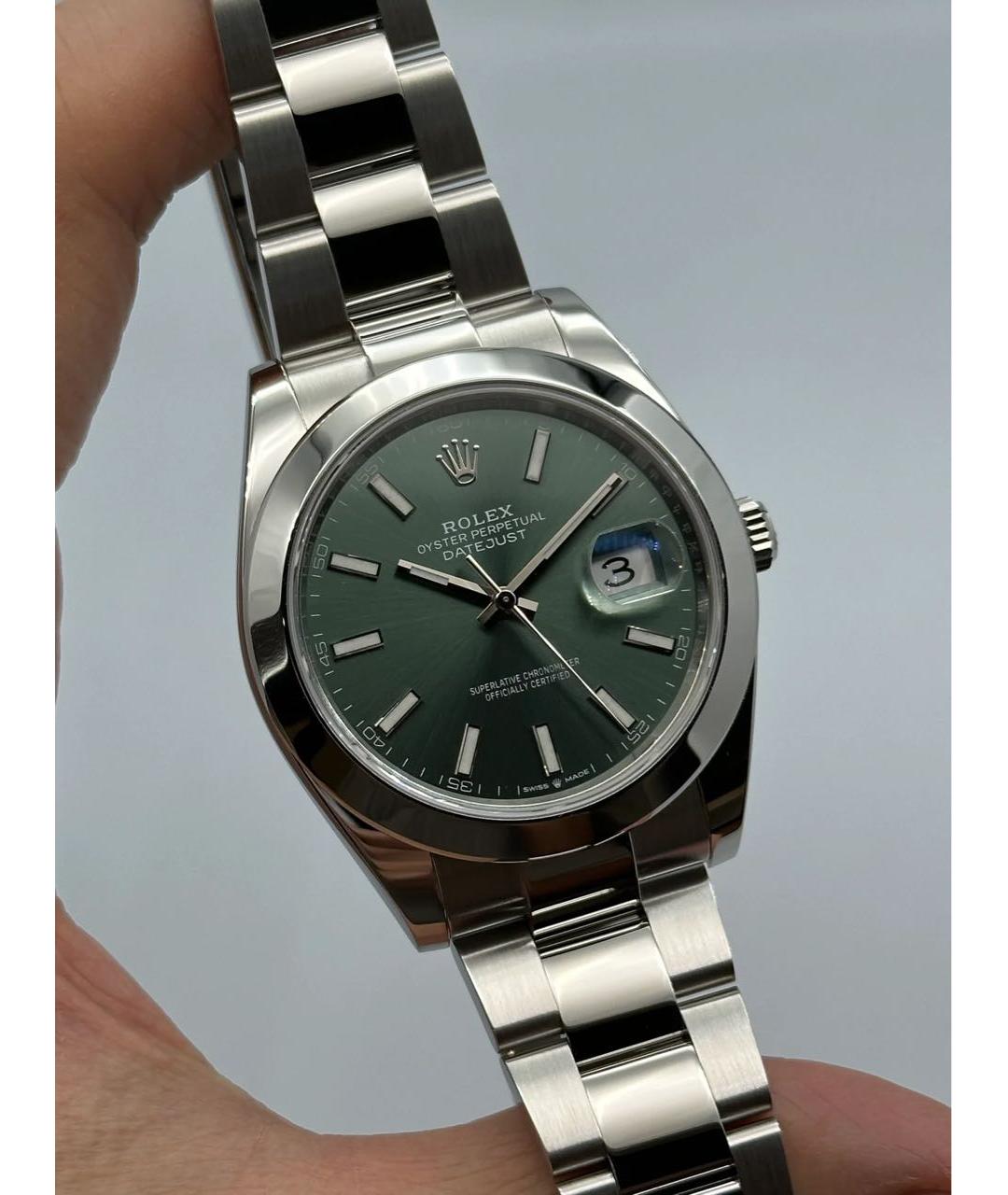 ROLEX Зеленые часы, фото 2