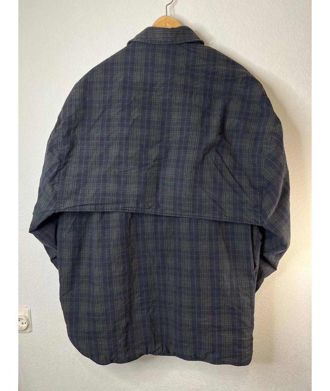 BALENCIAGA Темно-синяя хлопковая рубашка, фото 4