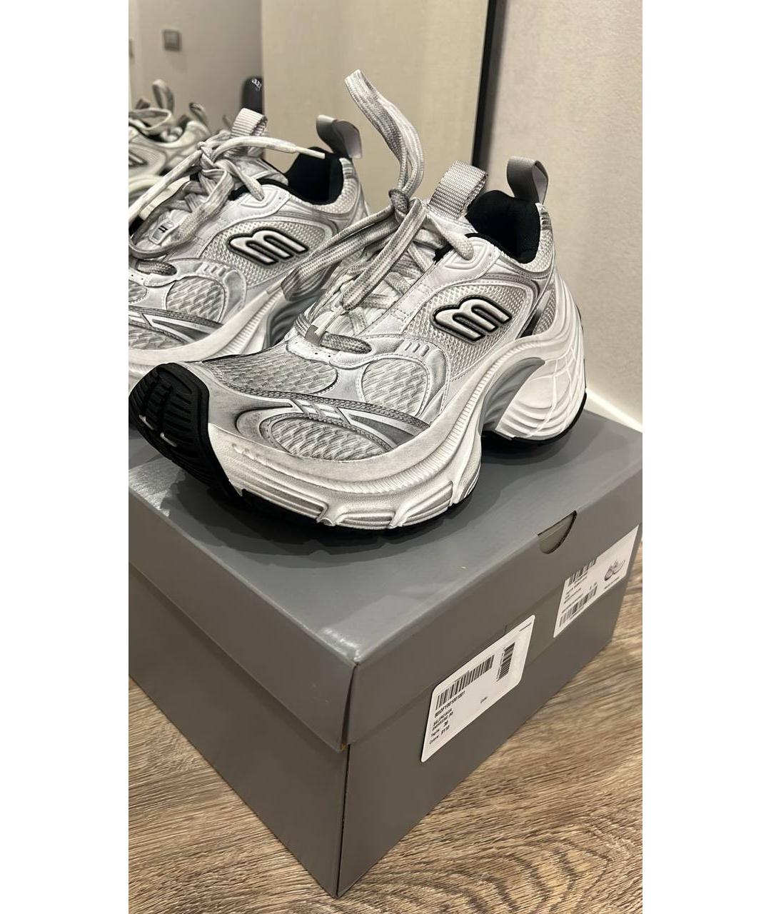 BALENCIAGA Серые кроссовки, фото 7