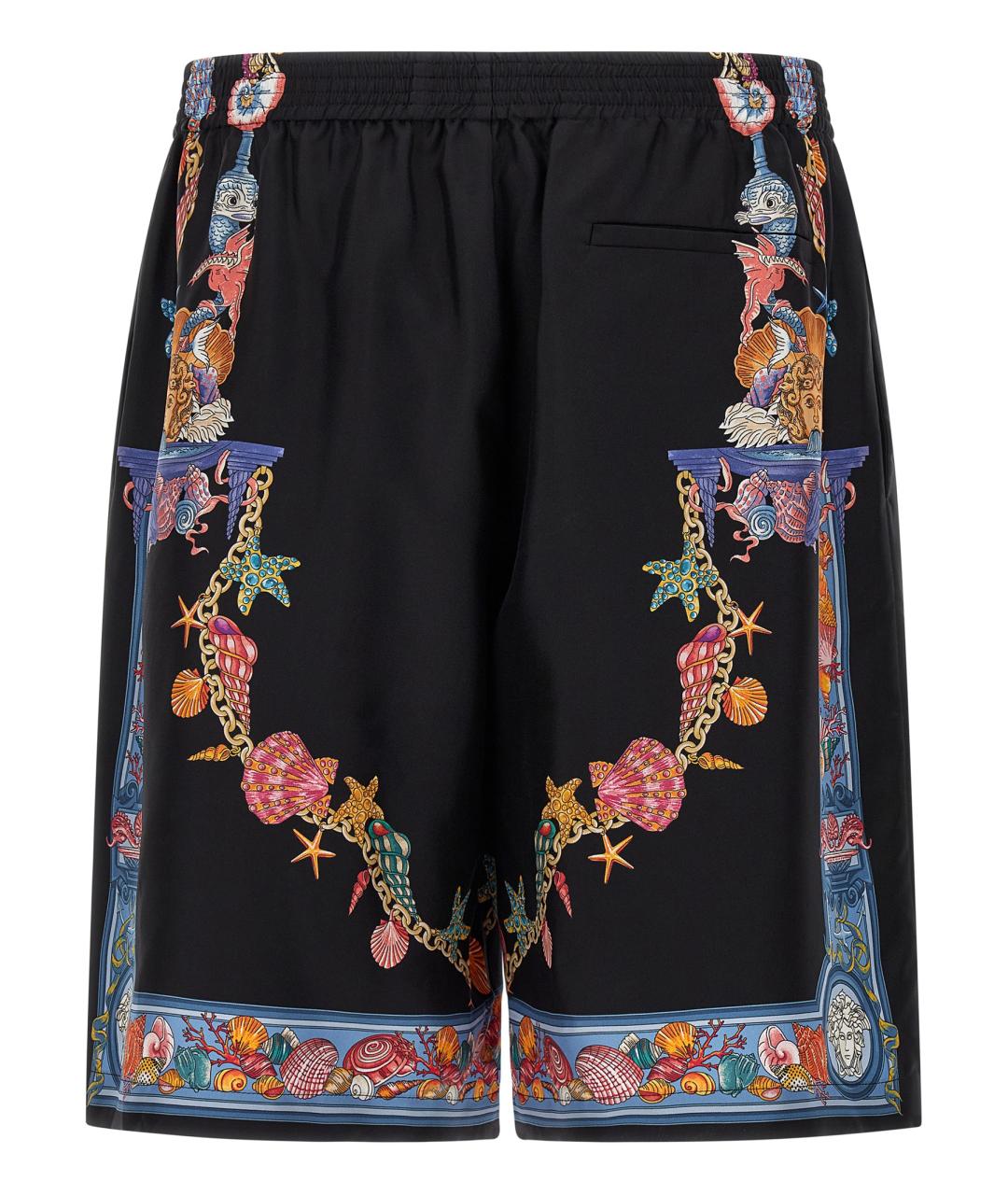 VERSACE Мульти шелковые шорты, фото 2